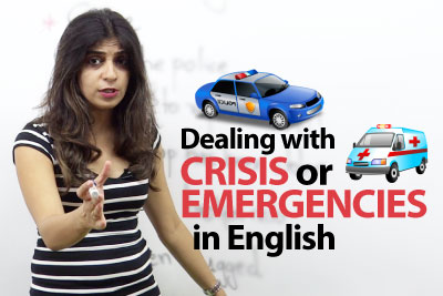 Dealing with Crisis / Emergencies in English - English lesson ( Phrases & Vocabulary)