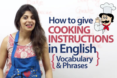 Cooking instructions in English - Vocabulary and Phrases ( Free Spoken English Lesson)