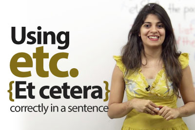 Using Etc., (Et cetera) correctly in English – Free English Lessons
