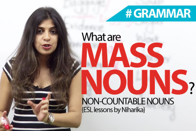 What are Mass Nouns - English Grammar lesson