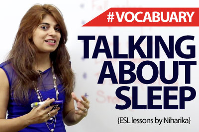 English Phrases to talk about Sleep – Free Spoken English lesson