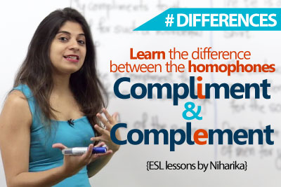 Learn English - Homophones - Compliment Vs Complement ( Free Spoken English lessons)