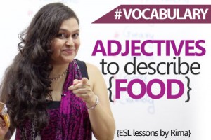 English Grammar Lesson : Adjectives to describe food in English