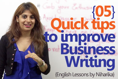 05 quick tips to improve your Business Writing - Business English Lesson