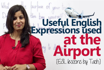 Airport English to improve your English and speak fluent English