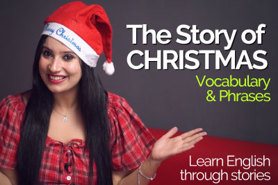 Learn English through stories - The Christmas story & Vocabulary