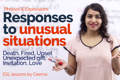 English phrases & Expressions for unusual situations