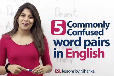 Confusing word pairs English grammar lesson