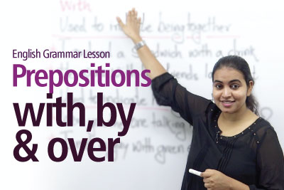 English Grammar lesson - Prepositions