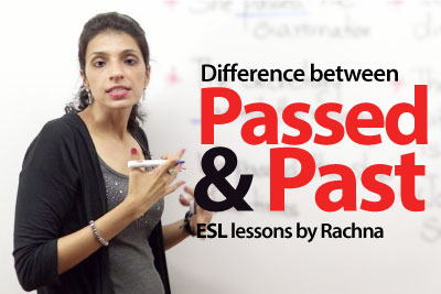 The difference between ‘passed’ and ‘past’- English Lessons for free