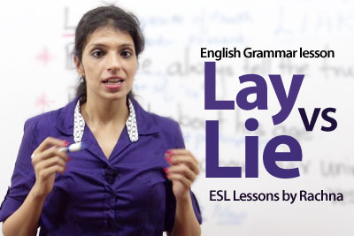 The difference between ‘Lay’ and ‘Lie’ - English Grammar lesson
