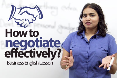 How to negotiate effectively? - Business English Lesson