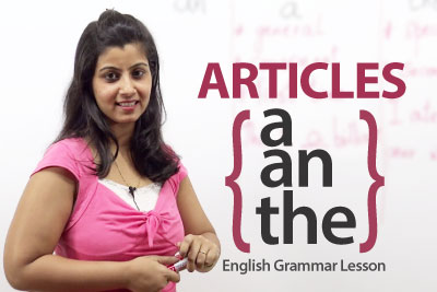 English Grammar Lesson - Articles - a, an, the