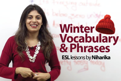 Winter Vocabulary - Learn English for free ( English Vocabulary Lesson)