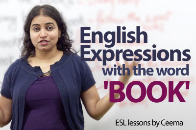 English Expressions with the Word 'BOOK' - Free spoken English lesson.