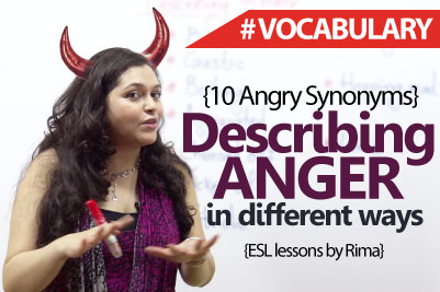 English Lesson to Describe Anger ( Synonyms) - Learn English Vocabulary