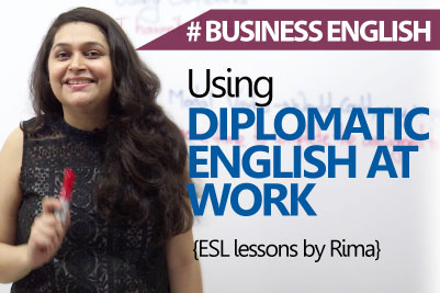 Business English Lesson - Using Diplomatic English at work (Learn English)