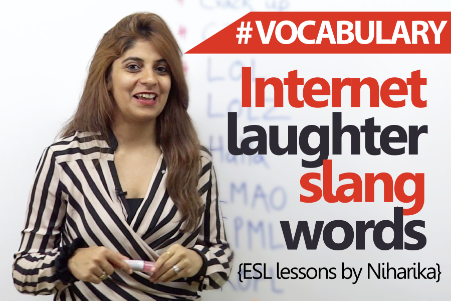 Learning English - Internet laughter slang words ( Free English Lessons)