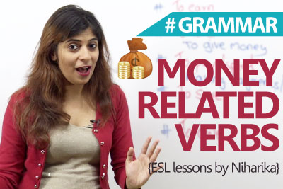 English Grammar Lesson - Verbs related to 'Money' ( Spoken English Lessons)