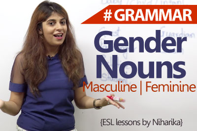 English Grammar lesson - Gender Nouns ( Learn Fluent English)