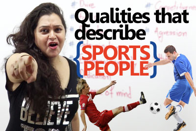 English speaking lesson to learn qualities that describe sports people
