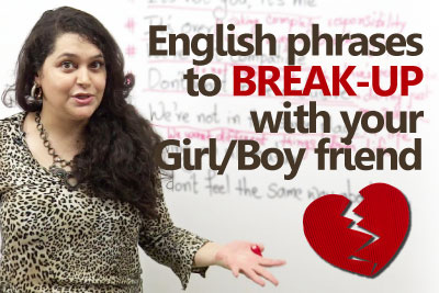English speaking lesson to learn English phrases for breaking up with your friend