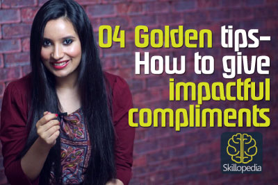 Skillopedia video to learn tips on receiving and giving compliments. Improve soft skills and interpersonal skills