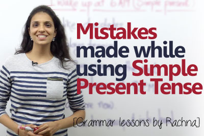 English grammar lesson to learn mistakes made while using simple present tense