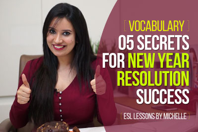 Free English Lesson - Happy New Year and New Year Resolutions