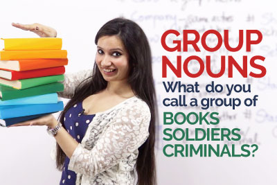 English Grammar Lesson for beginners to learn collective nouns and group nouns