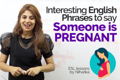 Interesting English Phrases to say someone is pregnant