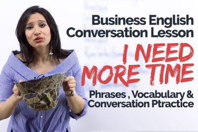 Business English conversation lesson to learn Business vocabulary and formal english