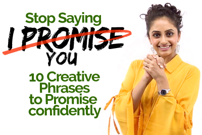 Spoken English lesson with Meera to learn how to say I Promise you confidently