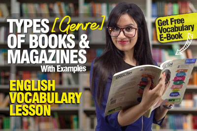English Vocabulary Lesson | Types (Genre) of Books & Magazines We Read | Learn English With Michelle