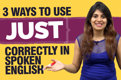 How to use JUST correctly in spoken English? Improve English Speaking | Learn English With Niharika
