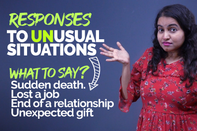 Responses To Unusual Situation In Daily English Conversation | Learn Fixed English Phrases & Expressions | Ceema